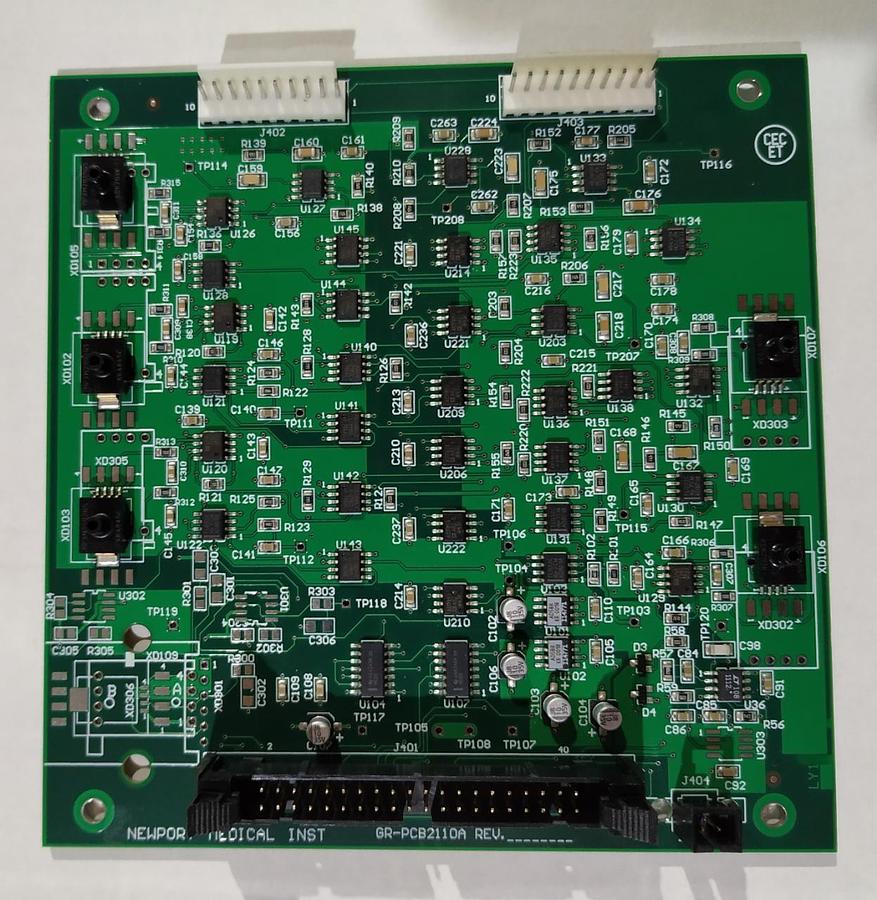 Refurbished Medtronic Newport e360 Analog Board Rev 2 GR105706