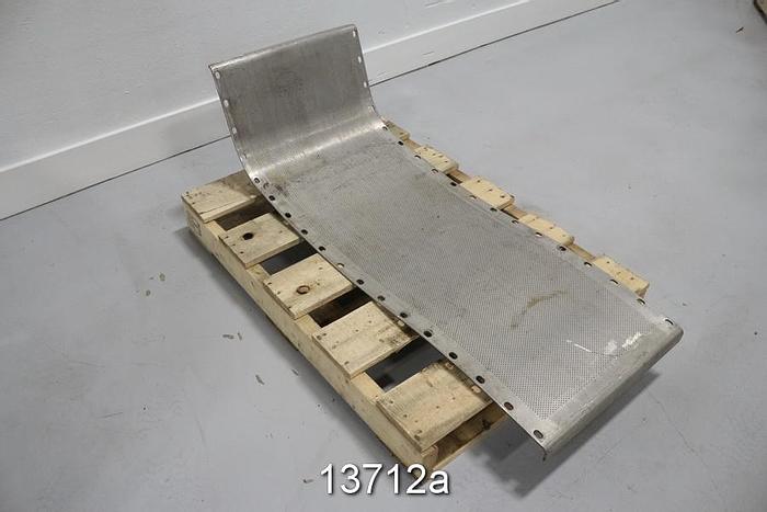 Used Bird JS8 Vibrating Screen Plate, 2.4 Mm Holes #13712