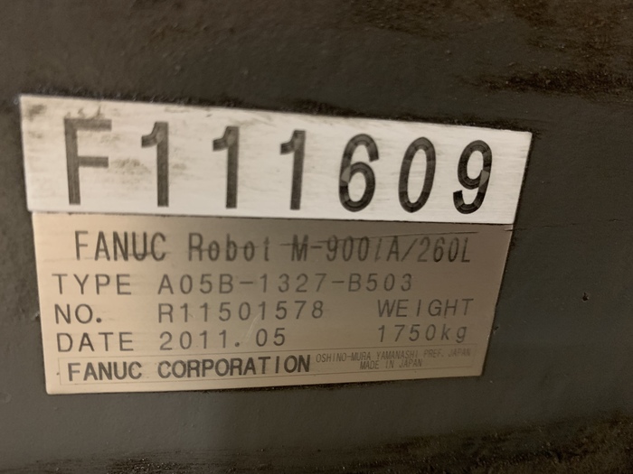 Used FANUC M900iA/260L 260KG X 3100MM REACH 6 AXIS CNC ROBOT WITH R30iA CONTROLLER