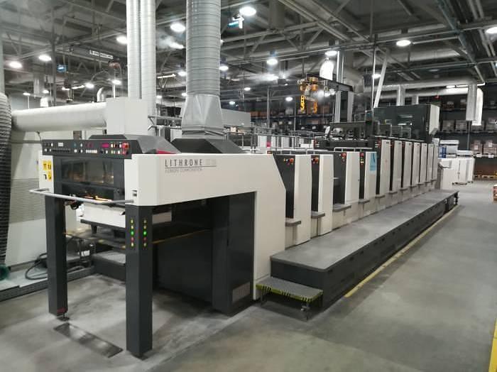 Used Komori LSX-629 LED H-UV Foil Embosing Debossing Die cu (2008)