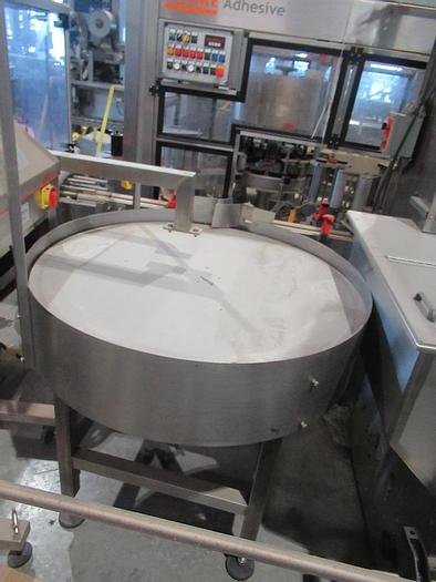 Used Table, Accumulation, 42", S/st, Raised Edges, #S742235