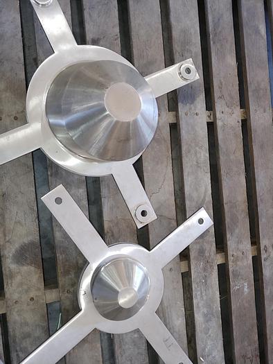 Used LAB SLANT CONE BLENDER WITH (3) SHELLS - S/S - CANTILEVER STYLE (#9528)