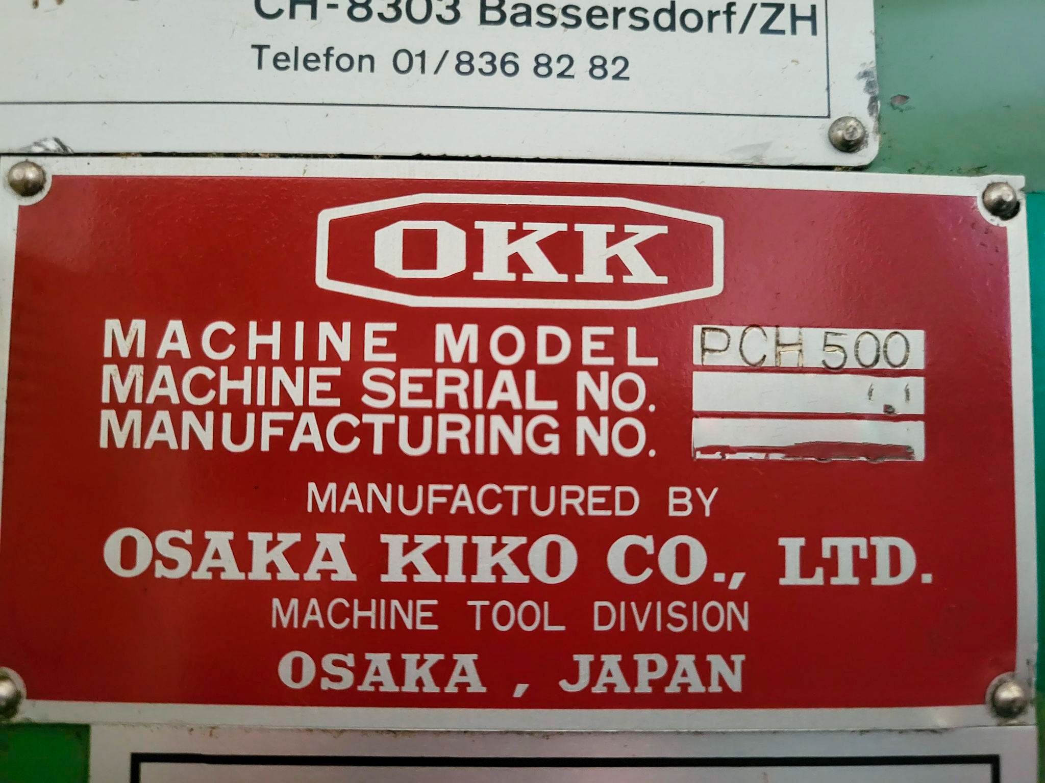 Used OKK PCH 500 - Horizontal Machining Centres - 1991