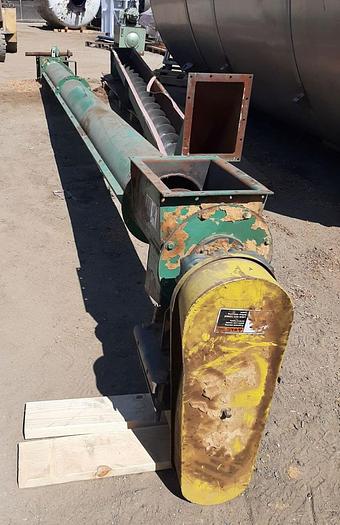 Used Conveyor, Screw, 12" x 12', C/st, Incline, 1 HP #S74830