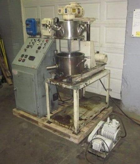 Used 4 GALLON ROSS DOUBLE PLANETARY MIXER WITH VACUUM PUMP & CONTROL PANEL (#9091)