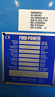 Used FINNPOWER SG 6 - 1999