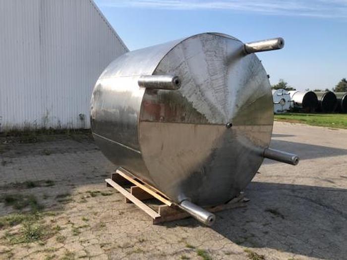 Brugt 10 m3 rustfri tank opretstående