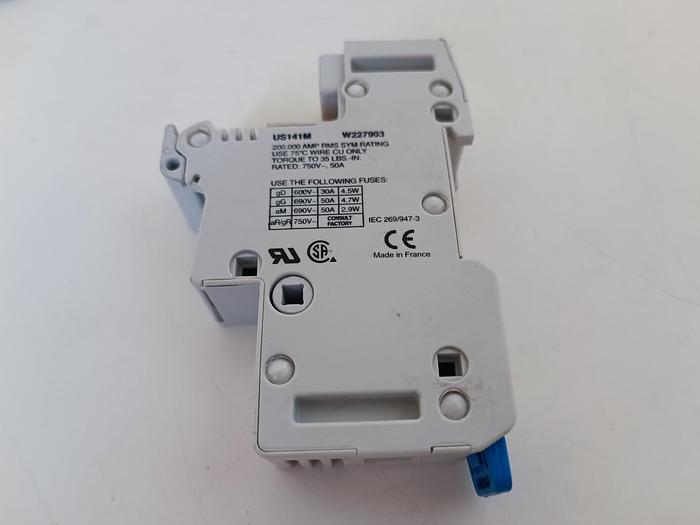 3 Stück Sicherungshalter + 50A Sicherung, US141M, Ferraz Shawmut neuwertig