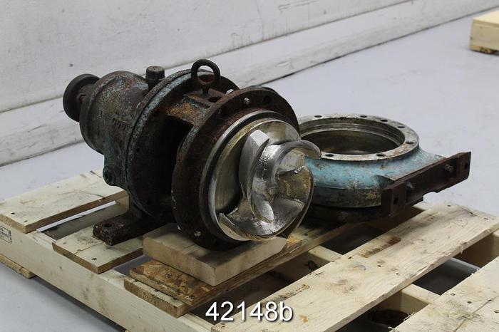 Used Goulds 3196 3x4x10 Pump, Stainless Steel Casing #42148