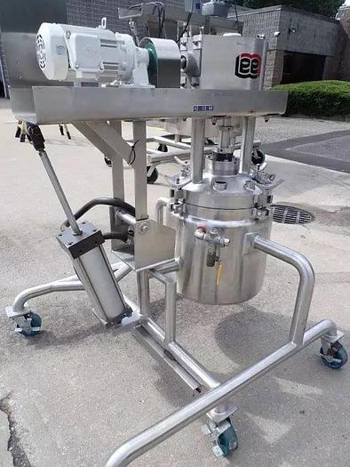 Used 10 GALLON LEE VACUUM DOUBLE MOTION AGITATED KETTLE - S/S - 100 PSI JACKET