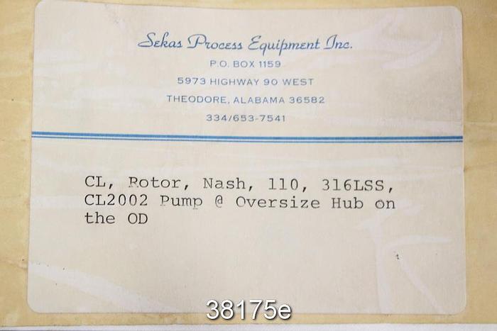 Unused Nash CL2002 Vacuum Pump Rotor #38175
