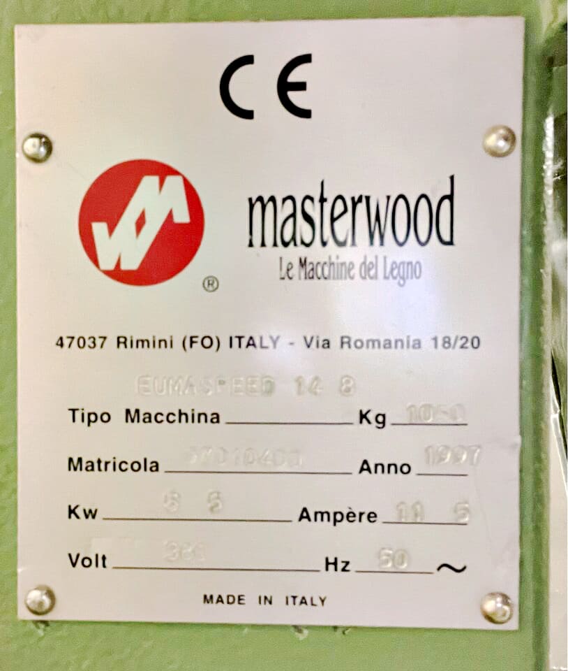 Used Masterwood Eumaspeed 14/8 - 1997