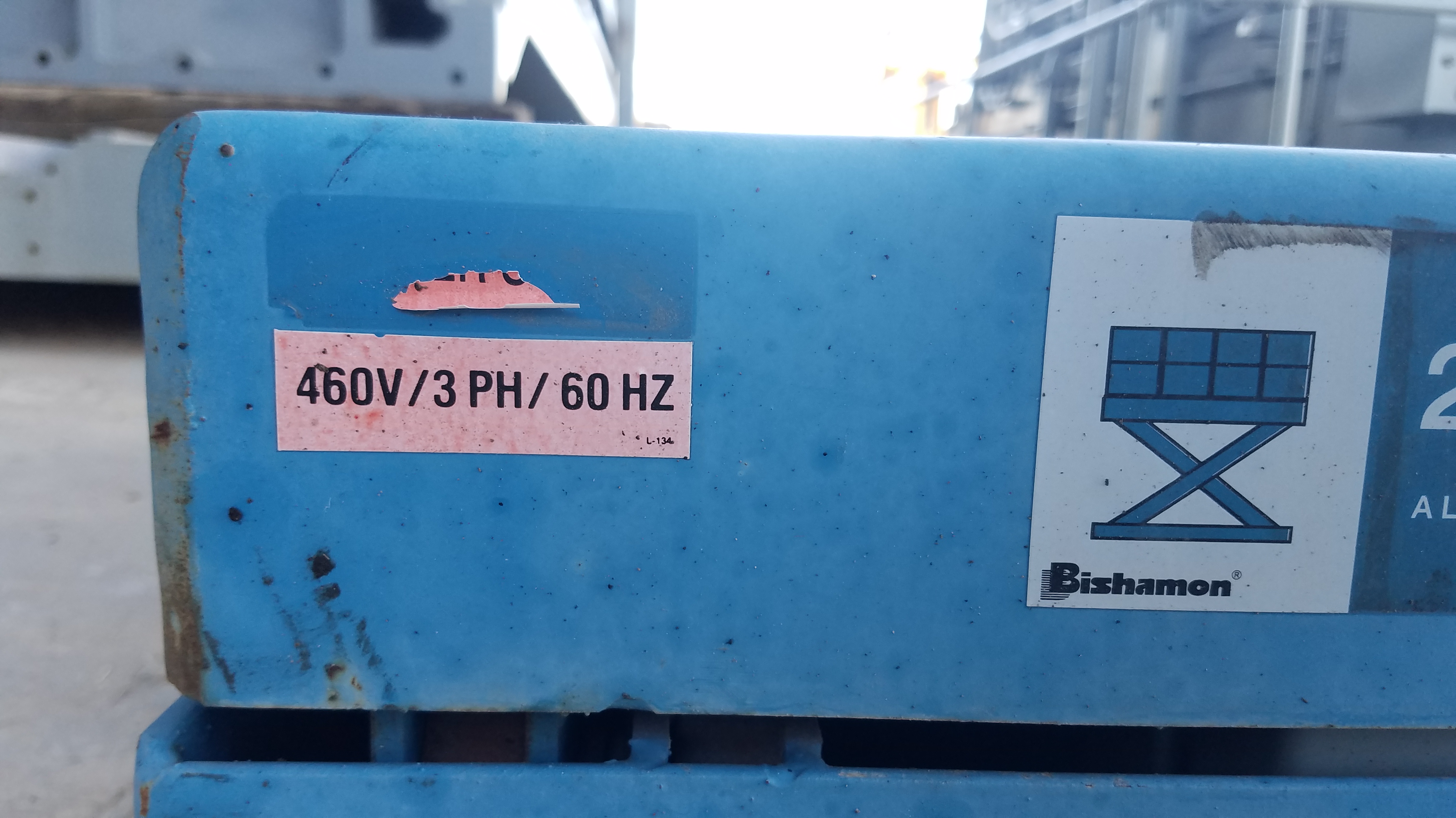 Used 2,500 lb. Bishamon Hyd. Scissors Lift Tables; 24” x 48”, 12 avail