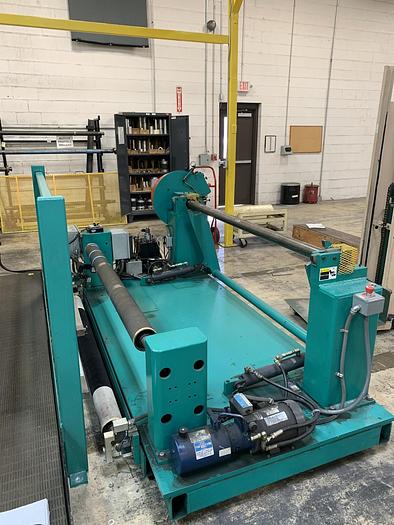 Used 62" DUSENBERY 740 DUPLEX SLITTER REWINDER 24" DIAMETER REWIND