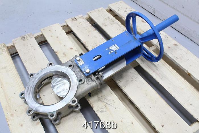 Used Orbinox 8" ET04 Hand Operated Knife Gate Valve #41768