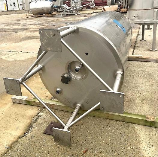 Used 500 GALLON FELDMEIER SANITARY STAINLESS STEEL REACTOR - 25 PSI/FV/100 PSI JACKET