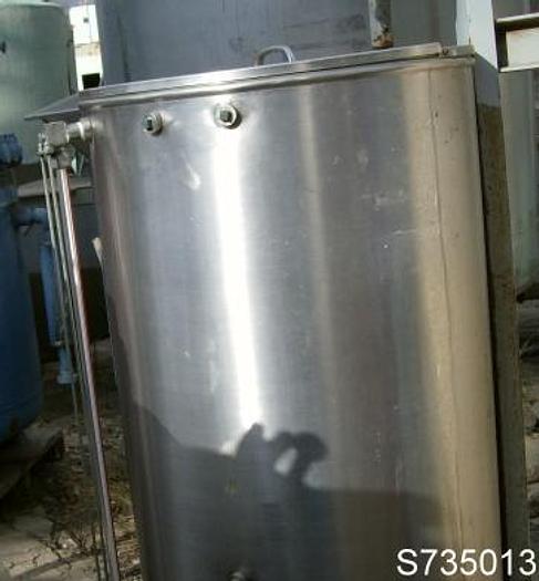 Used Tank, 50 Gallon, S/st, 22" x 36", Agit, 1/4 HP, Cip #S735013