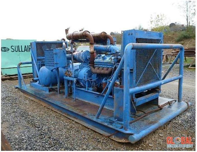 Used Item 0500 : Sullair Skid Mounted Air Compressor – SOLD