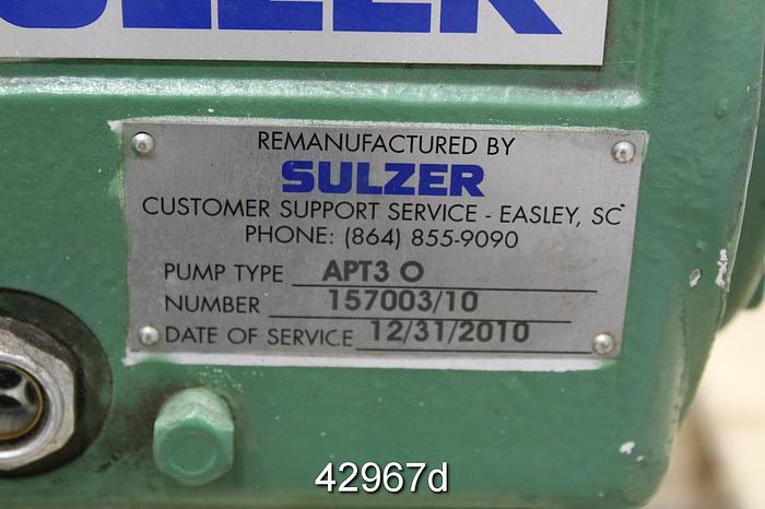 Used Sulzer NPT33-4 Power End, 16" Stuffing Box #42967