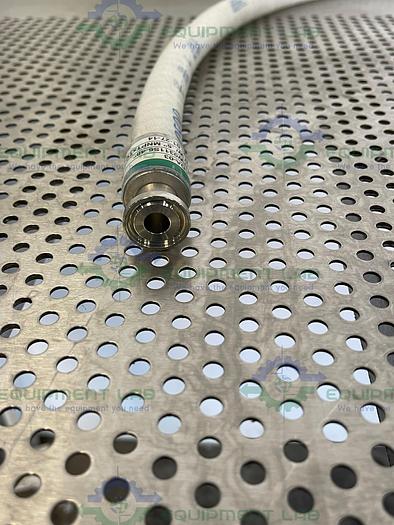 Used Saint Gobain  STHT-W-0500 48" Silicone Hose w/ 1/2" Sanitary to Threaded Fitting