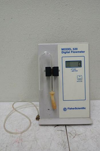 Used Fisher Scientific Model 520 Digital Flow Meter Flowmeter