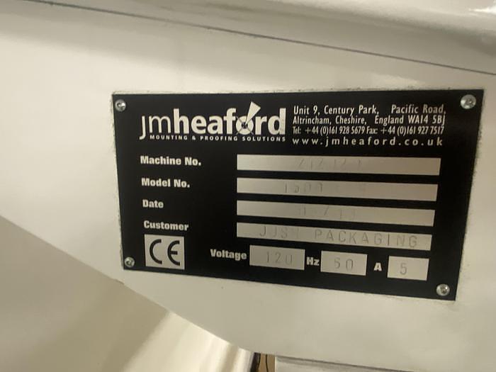 Used JM HEAFORD COBRA 1500 MOUNTER PROOFER