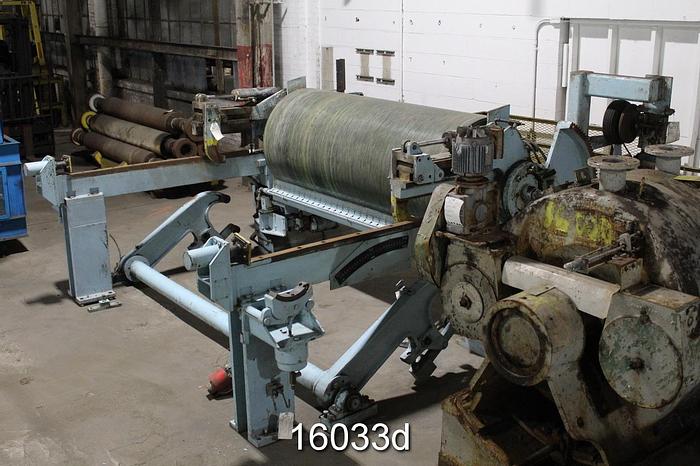 Used Sulzer Escher Wyss Horizontal Track Reel, 36" Diax86" Face Drum #16033
