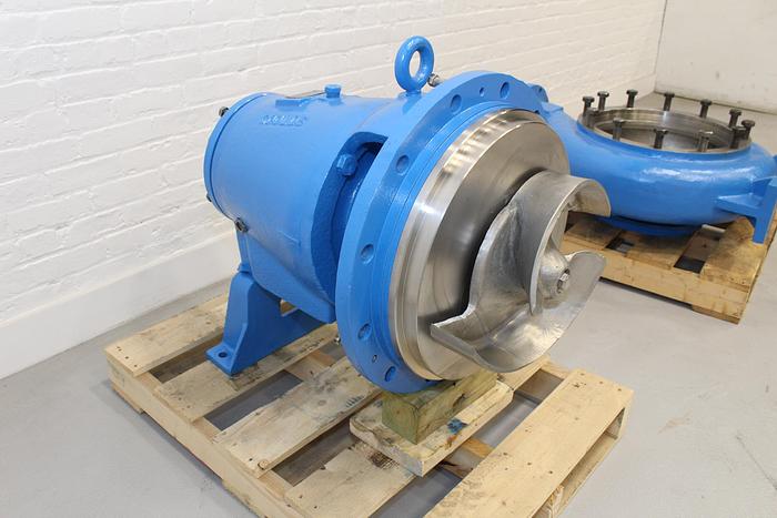 Used Goulds 3175 8x10x18H Pump, Stainless Steel Casing, 2-Vane Stainless Steel Impeller #43862