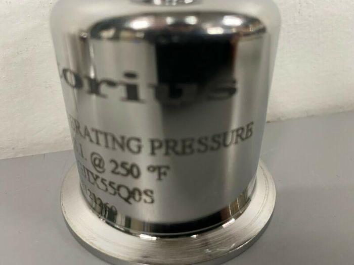Used Sartorius Stainless Steel Filter Housing Cap Part# HU10GJIX55Q0S 150 PSI @ 250F