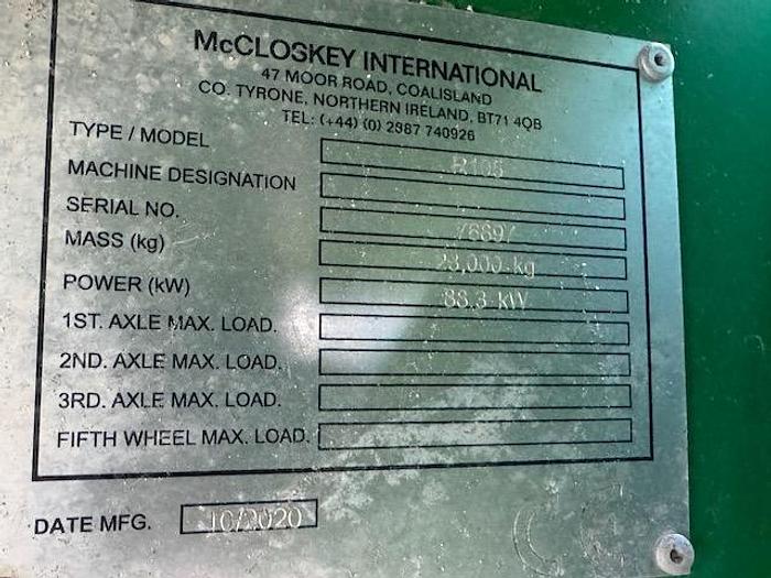 Used 2020 McCloskey R105