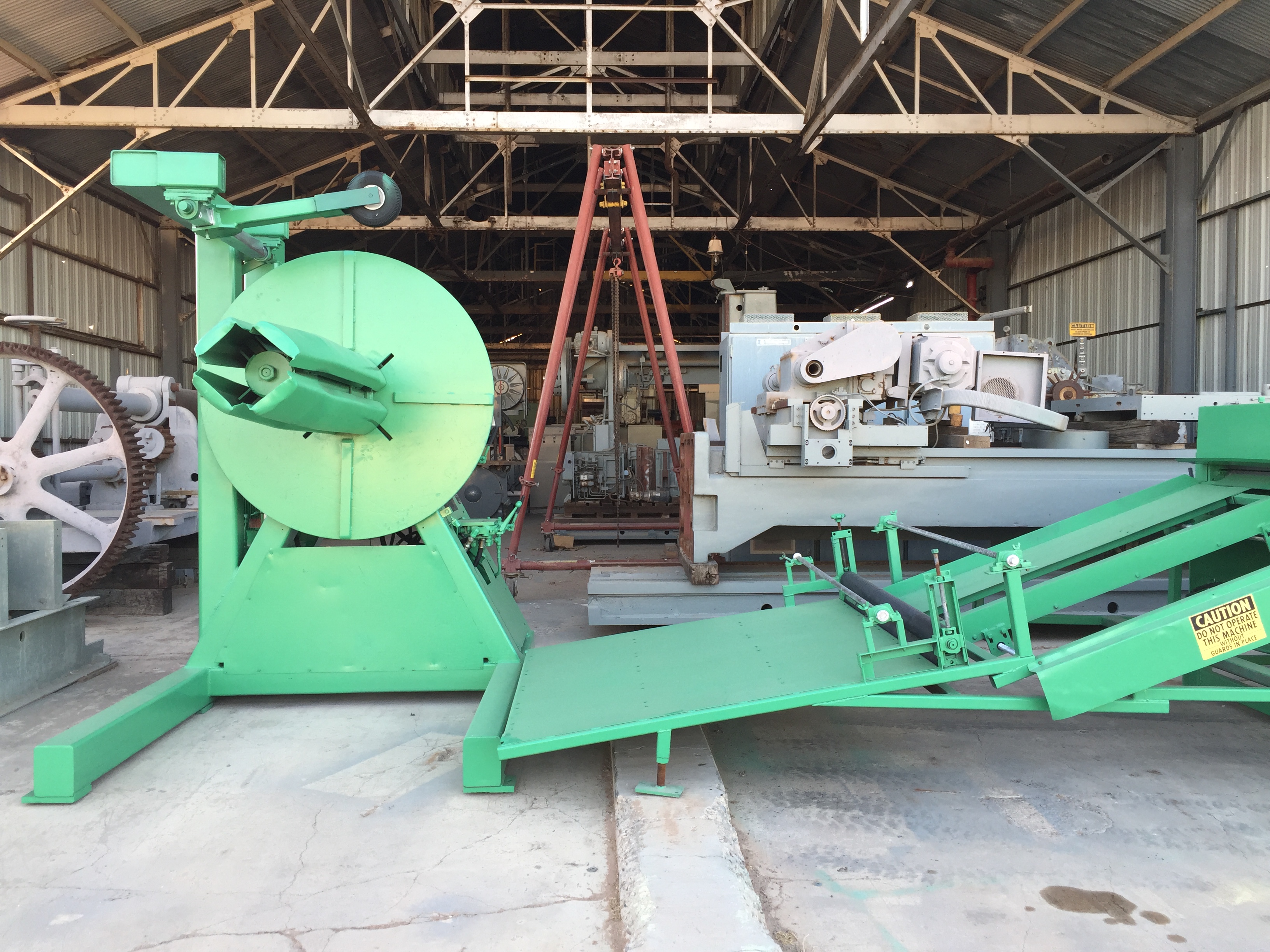 Used 60” x 16 Ga. Engel Blank-it Cut-To-Length Line