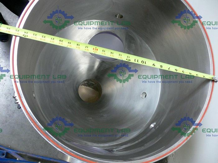 Used Industrial Powder Hopper w/ SEW-Eurodrive SAF67 AM143 Gear Reducer & 1HP Motor