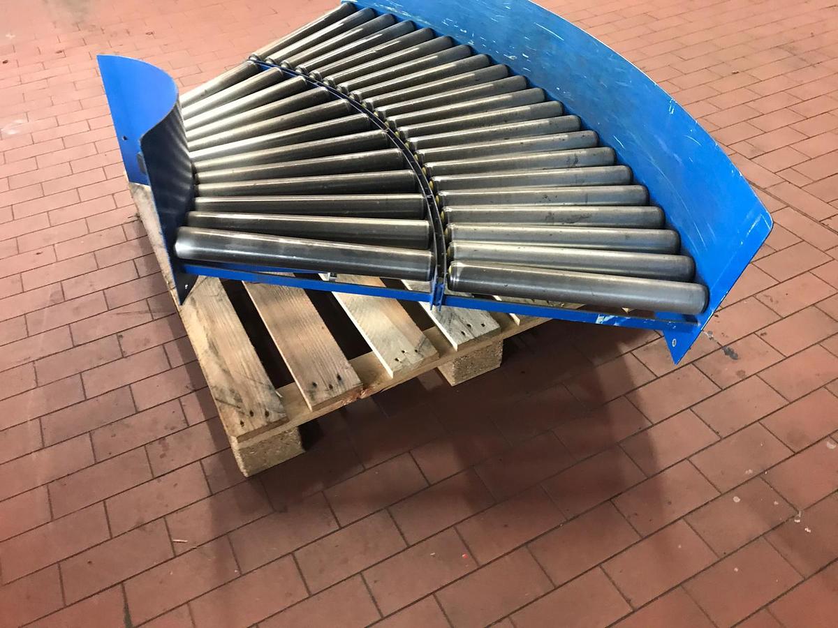 Used Rollenbahnkurve/Kurvenförderer Budde mit Neigung