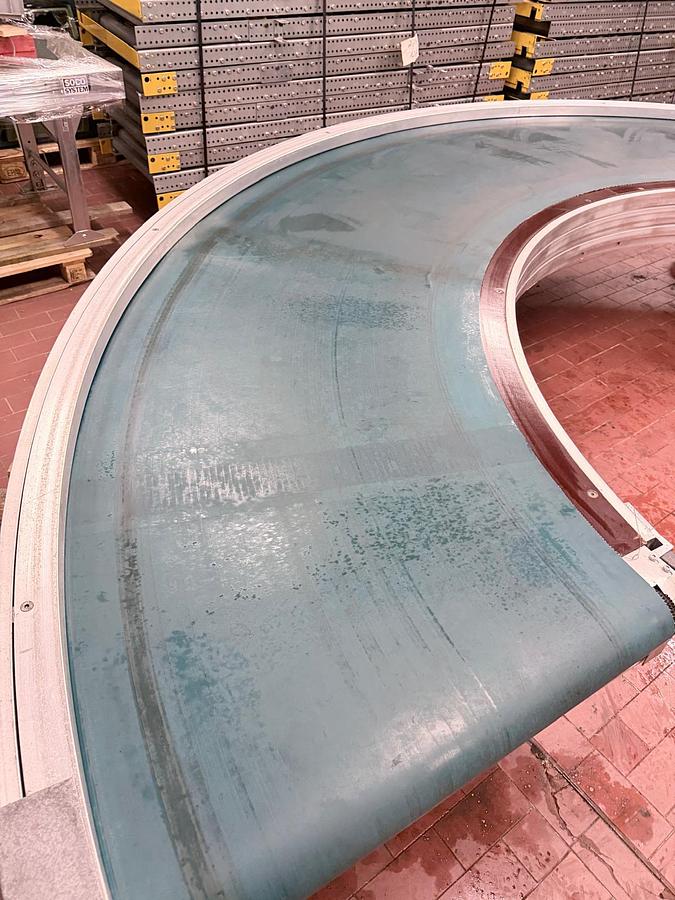 Used Transnorm Gurtkurvenförderer/Kurvenförderer/Gurtkurve 180 Grad