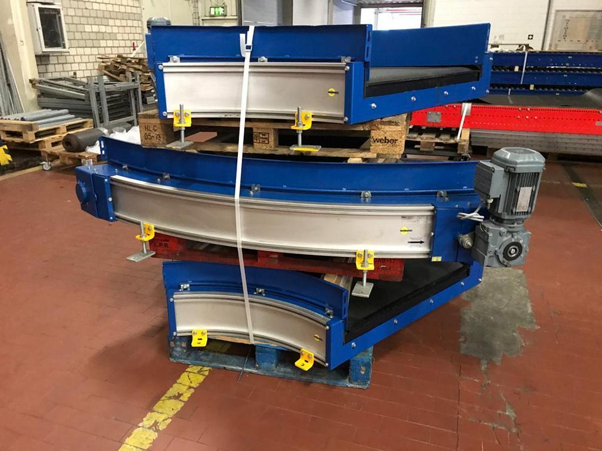 Used 2011 Interroll Gurtbandkurve, Kurvenförderer, 45 Grad Kurve