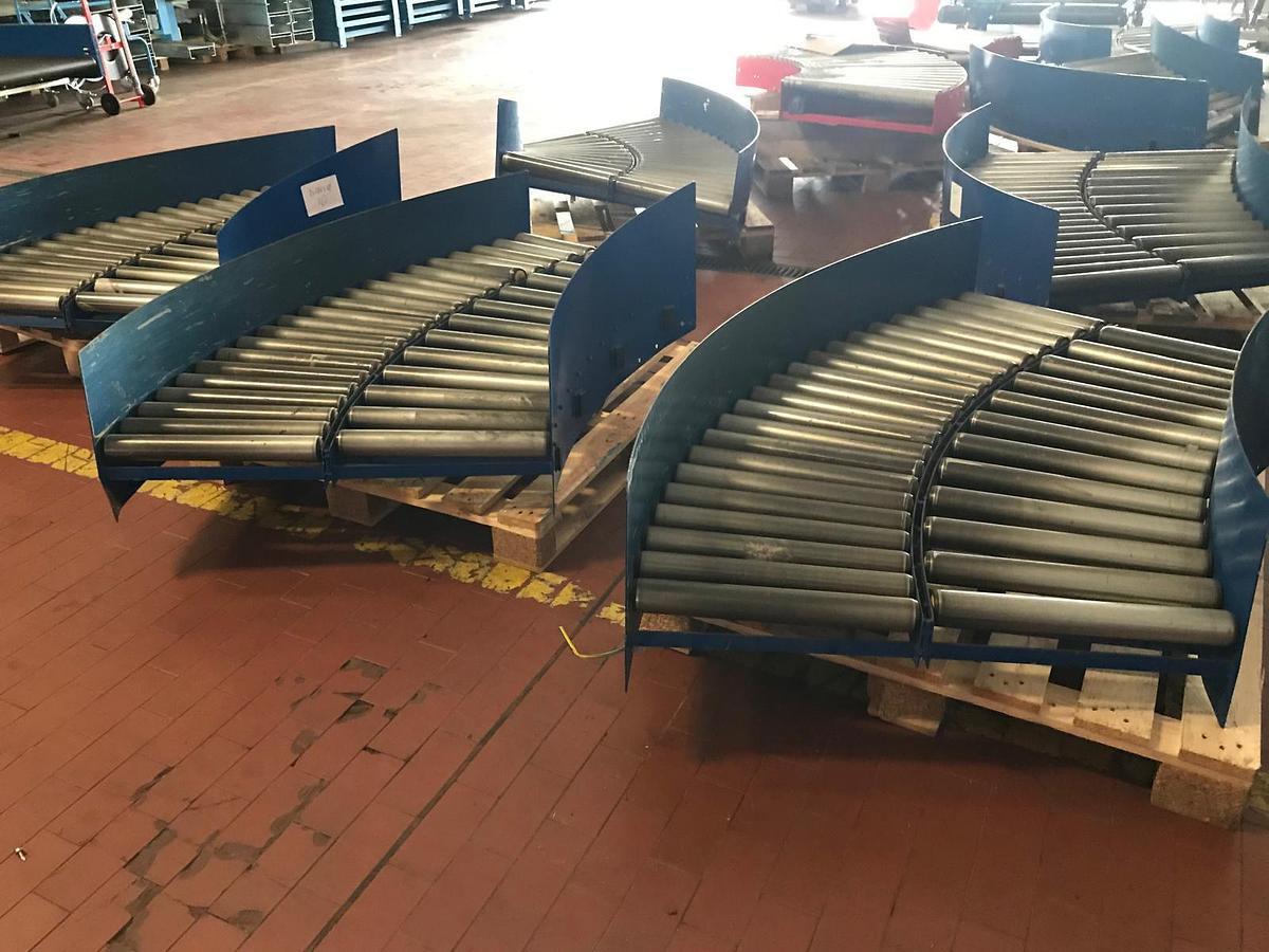 Used Rollenbahnkurve/Kurvenförderer Budde mit Neigung
