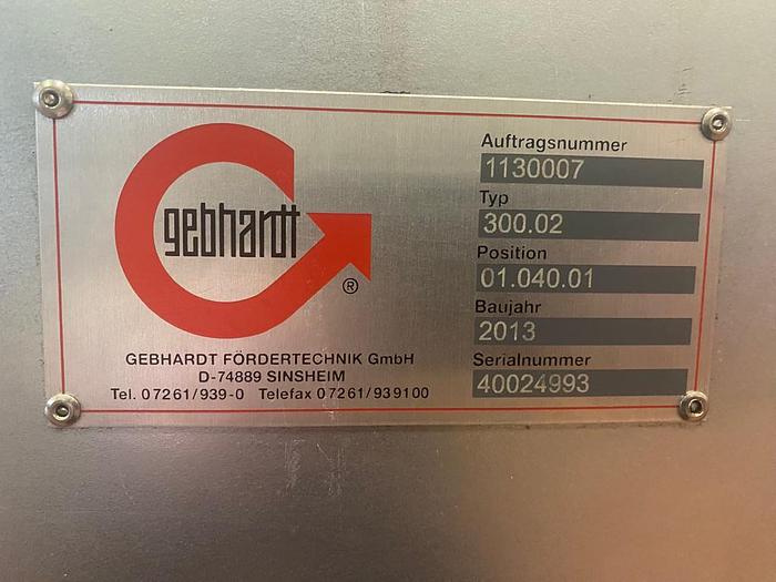 Gebraucht 2013 Gebhardt Gurtförderer/ Förderband