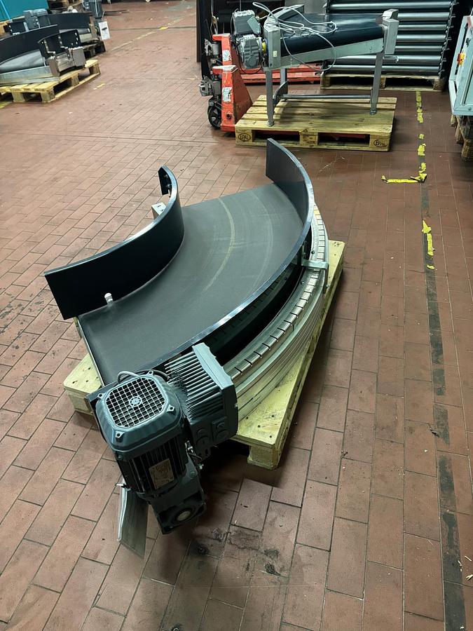 Used 2020 Transnorm Kurvengurtbandförderer, Gurtbandkurve 90 Grad