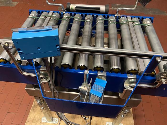 Gebraucht Soehnle Waage/Fördertechnik Waage, Modell: SNR215158 inklusive Motor und Rollenbahn Overbeck 