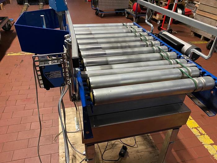 Gebraucht Soehnle Waage/Fördertechnik Waage, Modell: SNR215158 inklusive Motor und Rollenbahn Overbeck 