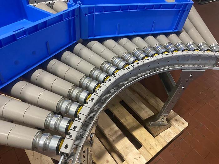 Gebraucht 2017 SSI Schäfer Rollenbahnkurve/ Kurvenförderer 90 Grad/ Rollenbahn