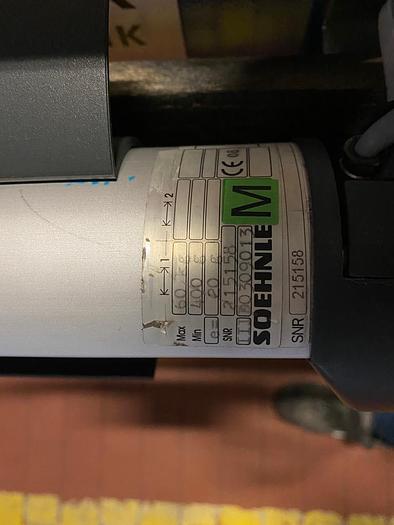 Gebraucht Soehnle Waage/Fördertechnik Waage, Modell: SNR215158 inklusive Motor und Rollenbahn Overbeck 