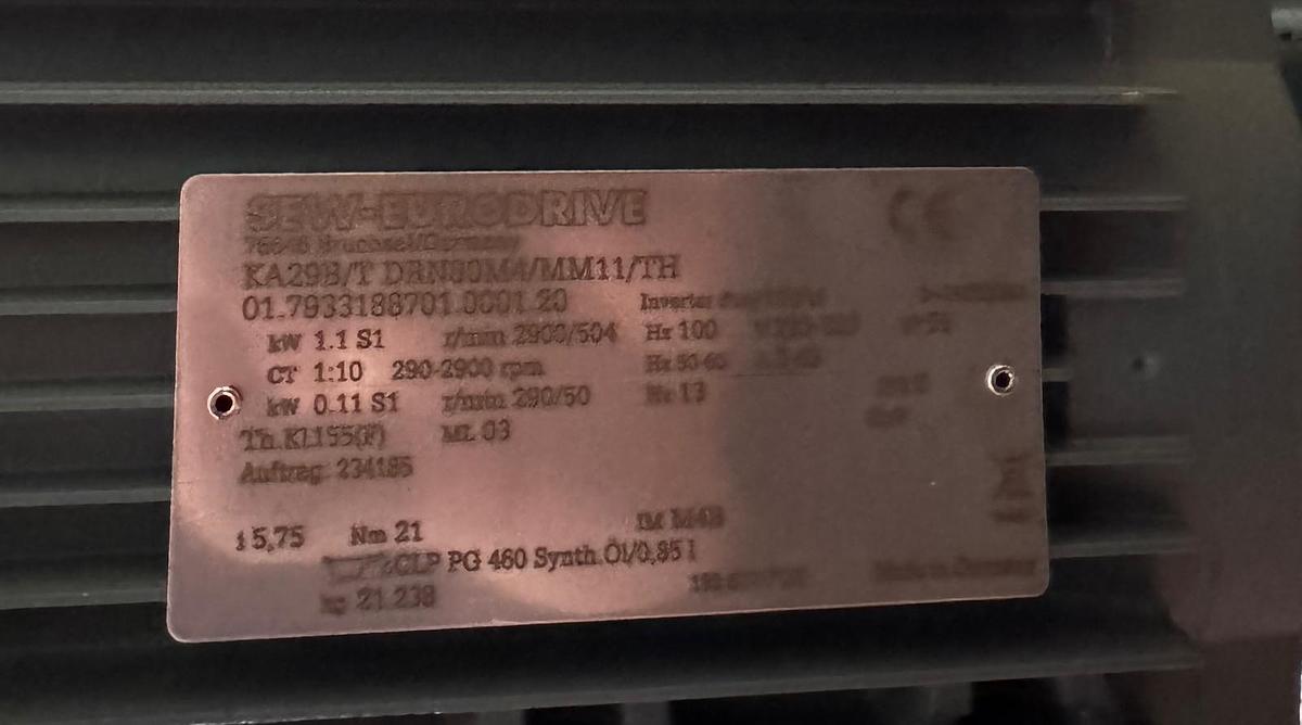 Used 2020 Transnorm Kurvengurtbandförderer, Gurtbandkurve 90 Grad