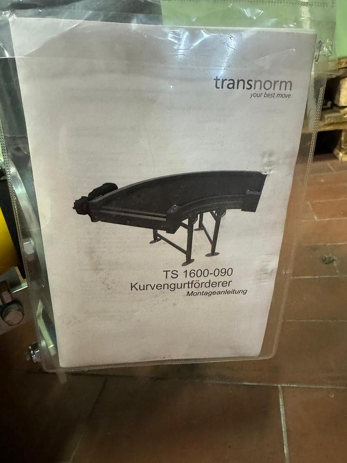 Used 2020 Transnorm Kurvengurtbandförderer, Gurtbandkurve 90 Grad