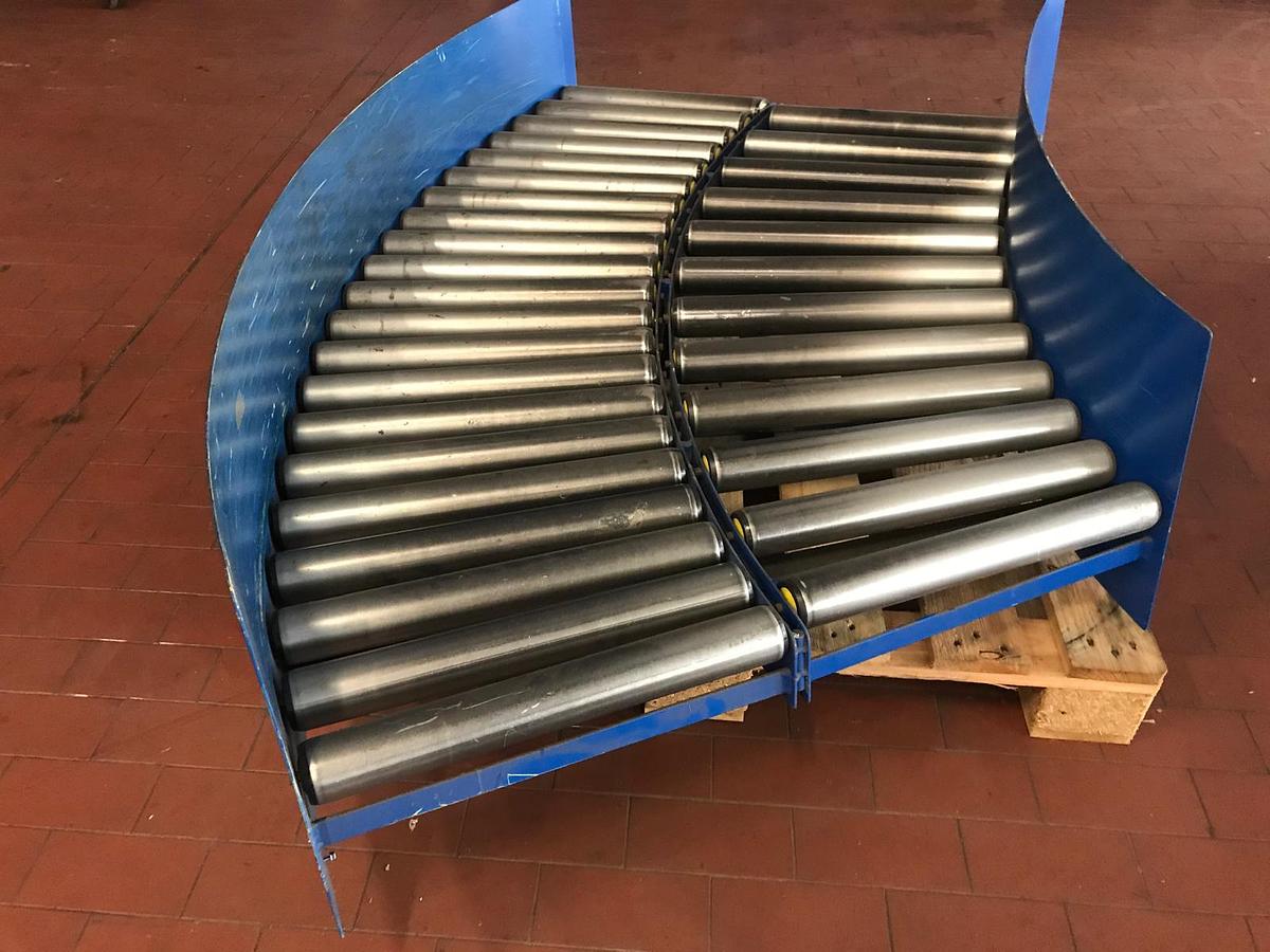 Used Rollenbahnkurve/Kurvenförderer Budde mit Neigung