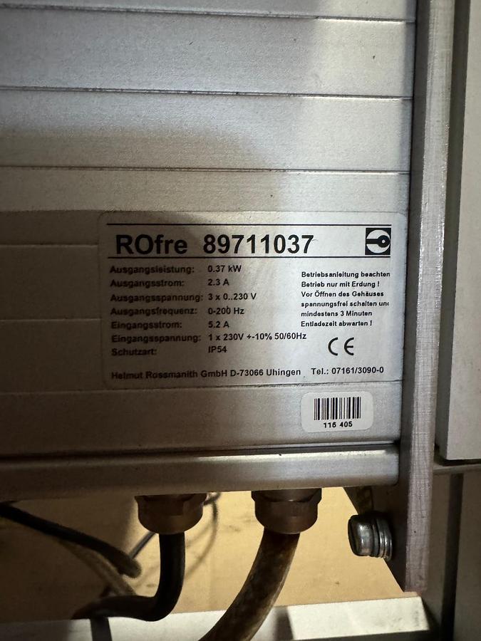 Used Schunk Fördertechnik GmbH, 2060 mm Gurtbandförderer, Gurtband, Förderband