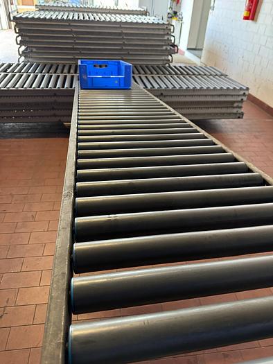 Used Rollenbahn/ Rollen/ Förderbahn mit Plastik Rollen