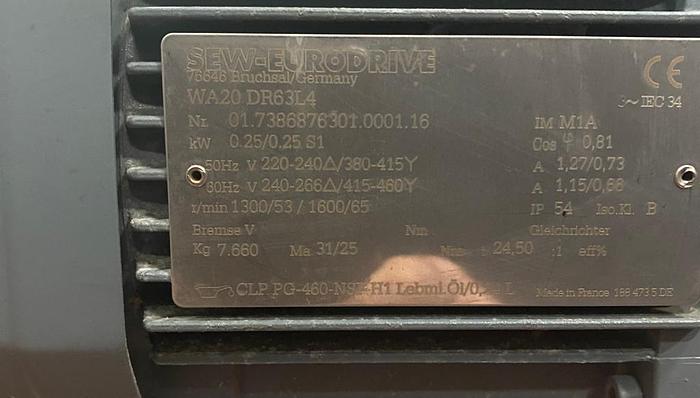 Gebraucht 2016  Gurtförderer/ Förderband/ Gurtband mit SEW-Motor