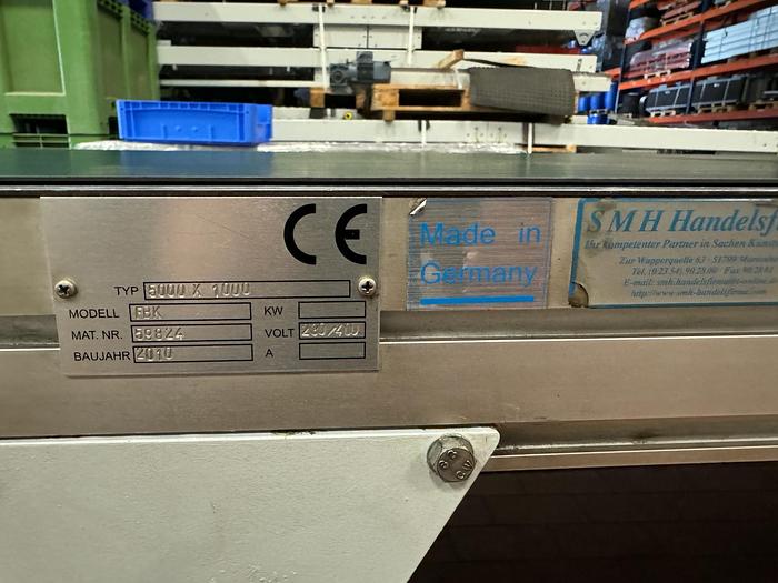 Gebraucht 2010 SMH Handelfirma FBK 5000 x 1000 Förderband/Gurtförderer