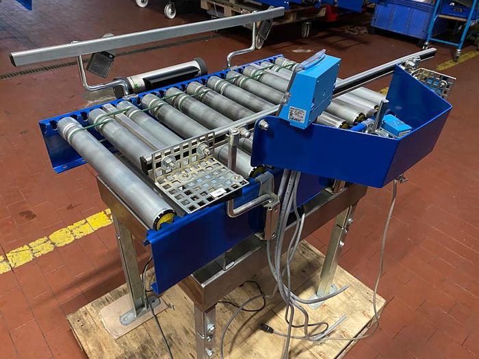 Gebraucht Soehnle Waage/Fördertechnik Waage, Modell: SNR215158 inklusive Motor und Rollenbahn Overbeck 